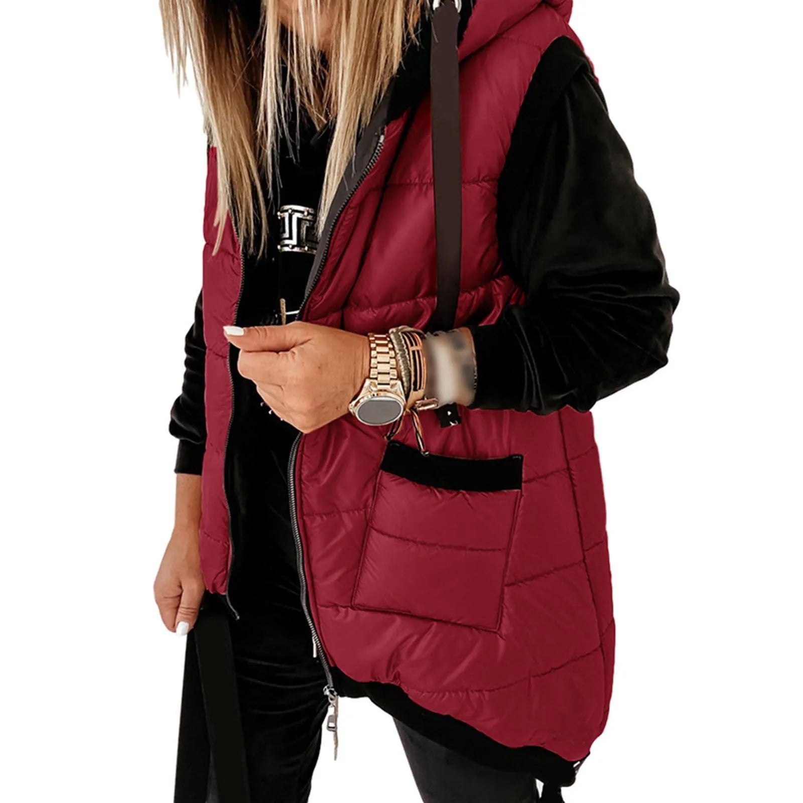 Colete Puffer com Capuz Hayden