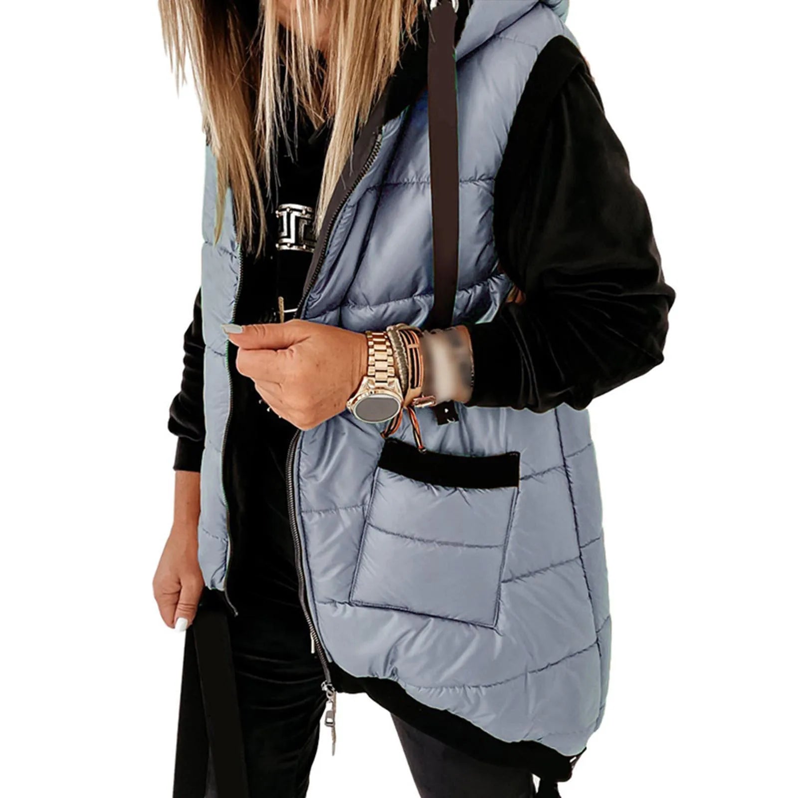 Colete Puffer com Capuz Hayden