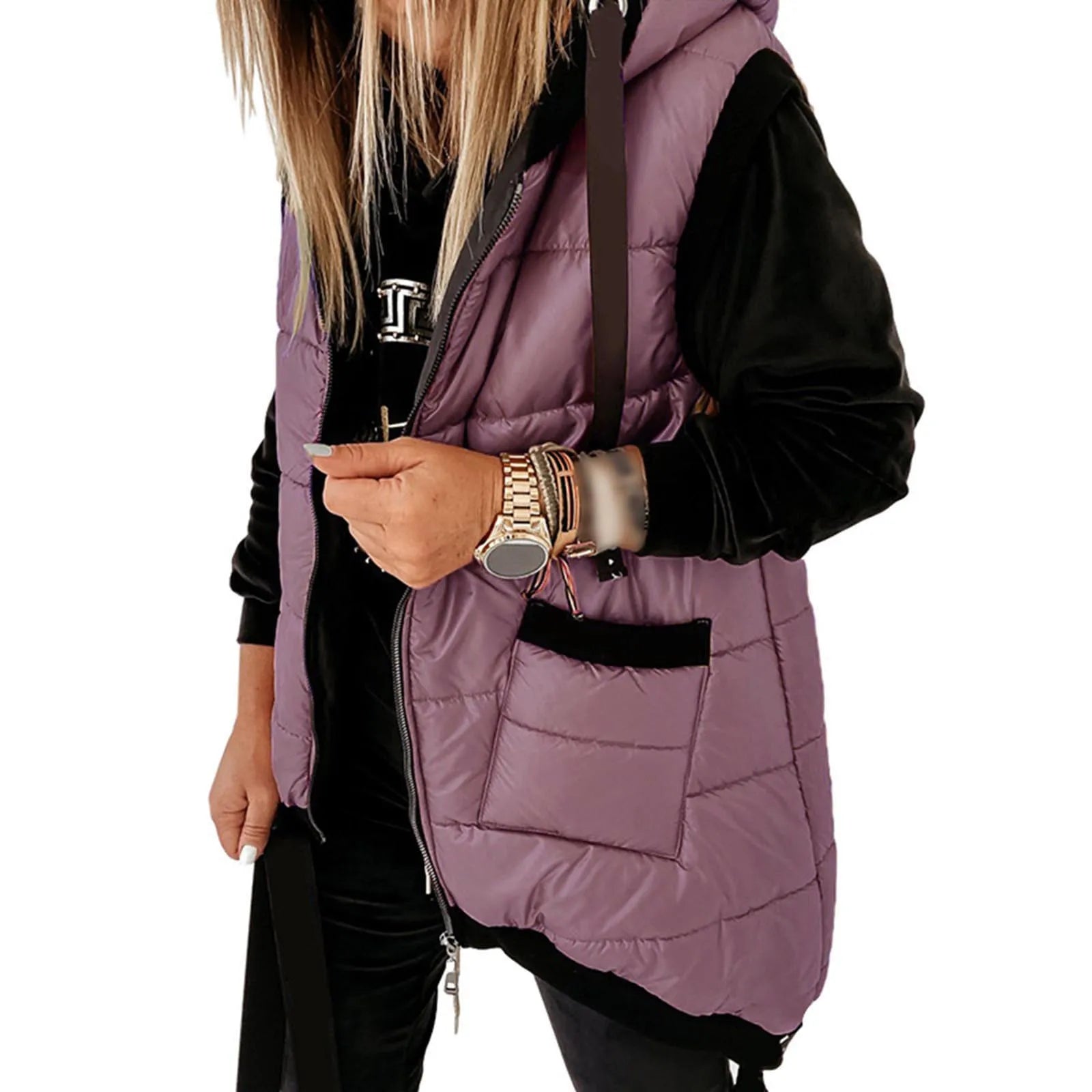 Colete Puffer com Capuz Hayden