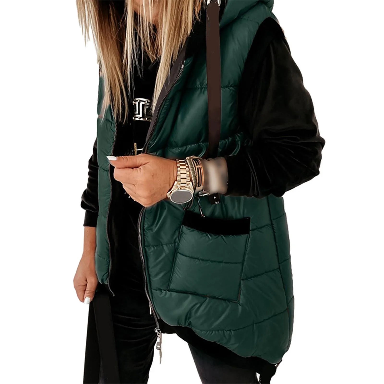 Colete Puffer com Capuz Hayden