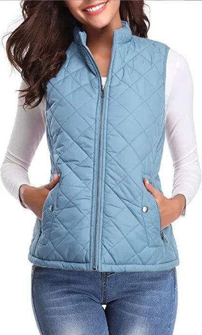 Colete Puffer Gola Mandarim Thea