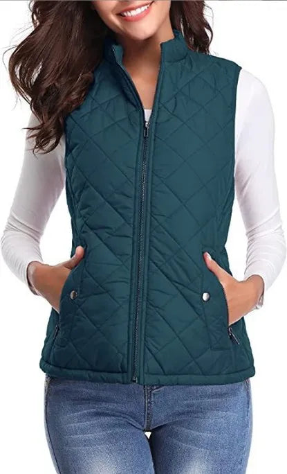 Colete Puffer Gola Mandarim Thea