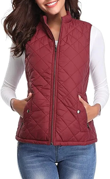 Colete Puffer Gola Mandarim Thea